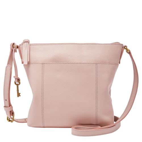 Fossil Jori Bucket Crossbody  Handbag Dusty Rose- Shb1714656