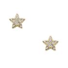 Fossil Star Gold-tone Stainless Steel Studs  Jewelry - Jf03158710