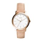 Fossil Neely Three-hand Sand Leather Watch  Jewelry - Es4185
