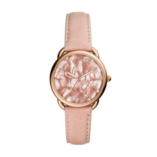 Fossil Tailor Three-hand Blush Leather Watch  Jewelry - Es4419