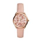 Fossil Tailor Three-hand Blush Leather Watch  Jewelry - Es4419