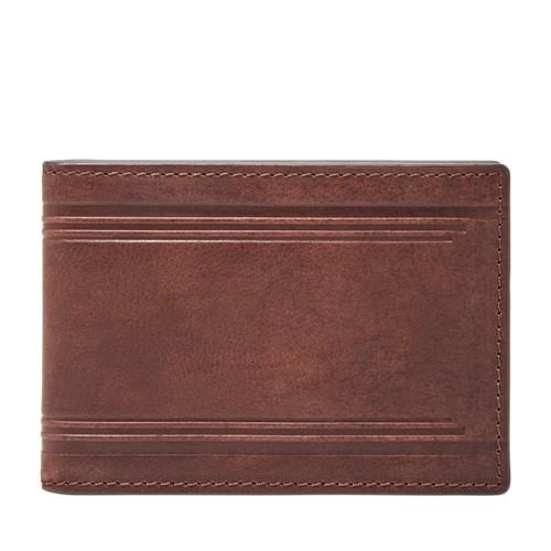 Fossil Harlow Rfid Front Pocket Wallet  Wallet Brown- Sml1676200