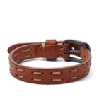 Fossil Leather Whipstitch Bracelet Ja6654001