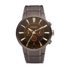 Fossil Dress Chronograph Stainless Steel Watch Brown Fs4357 Brown