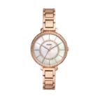 Fossil Jocelyn Three-hand Rose Gold-tone Stainless Steel Watch  Jewelry - Es4452