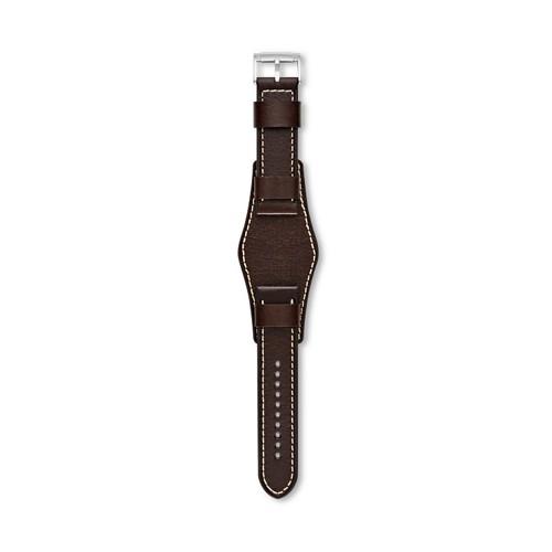 Fossil Dark Brown 24mm Watch Leather Strap   - S241082