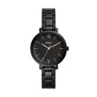 Fossil Jacqueline Three-hand Black Stainless Steel Watch  Jewelry - Es4511