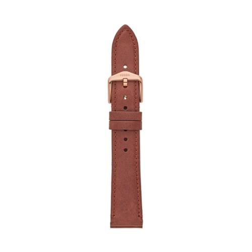 Fossil 18mm Terracotta Leather Strap   - S181386