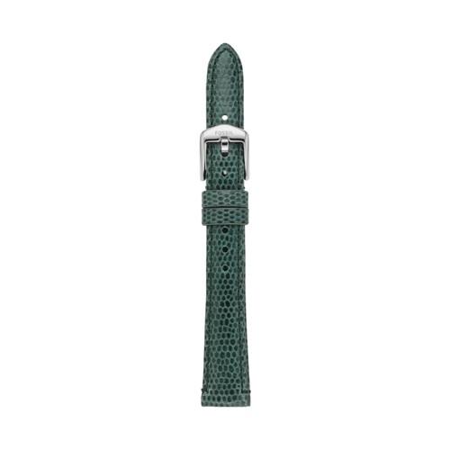 Fossil 14mm Olive Green Leather Watch Strap   - S141173