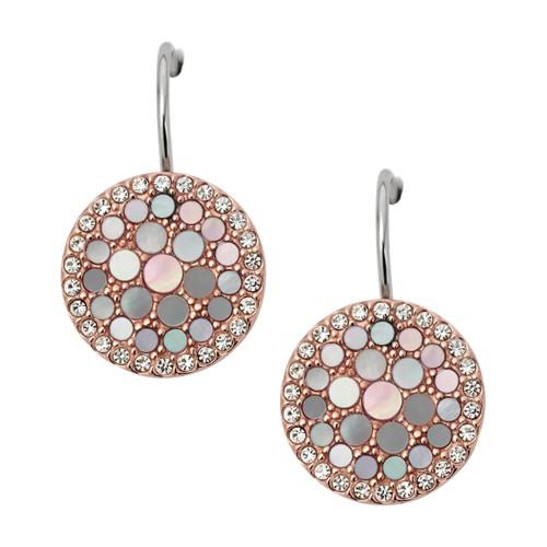 Fossil Disc Drop Earrings Jf01737791