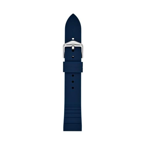 Fossil 18mm Navy Silicone Strap   - S181366