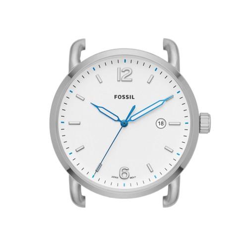 Fossil The Commuter Three-hand Date Stainless Steel Watch Case  Jewelry - C221048