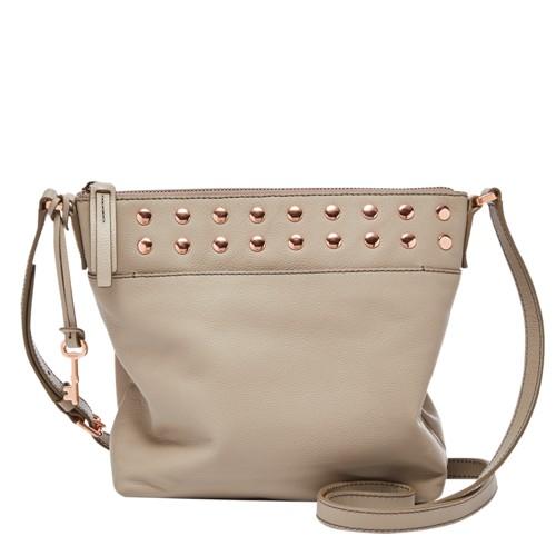 Fossil Jori Bucket Crossbody  Handbag Taupe- Shb1948271