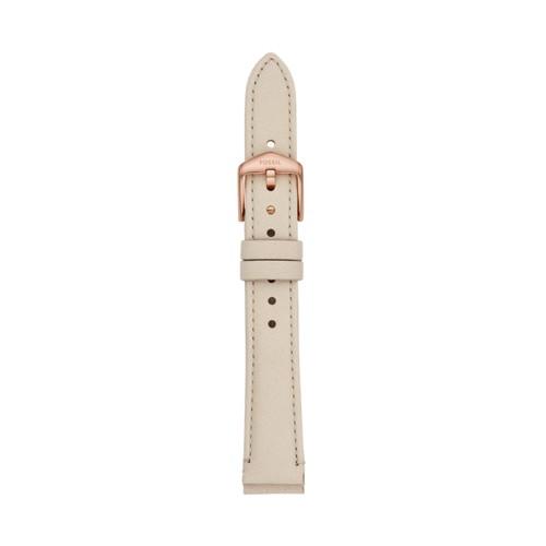 Fossil 16mm Winter White Leather Strap   - S161060
