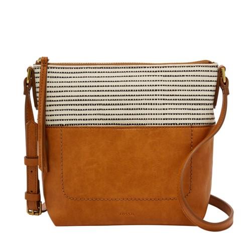 Fossil Amelia Crossbody  Handbags Black Stripe- Shb2119080