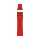 Fossil 22mm Red Silicone Watch Strap   - S221089