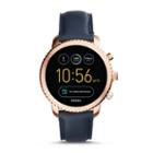 Fossil Refurbished Gen 3 Smartwatch - Q Explorist Navy Leather  Jewelry - Ftw4002j