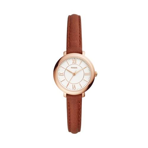 Fossil Jacqueline Three-hand Terracotta Leather Watch  Jewelry - Es4412