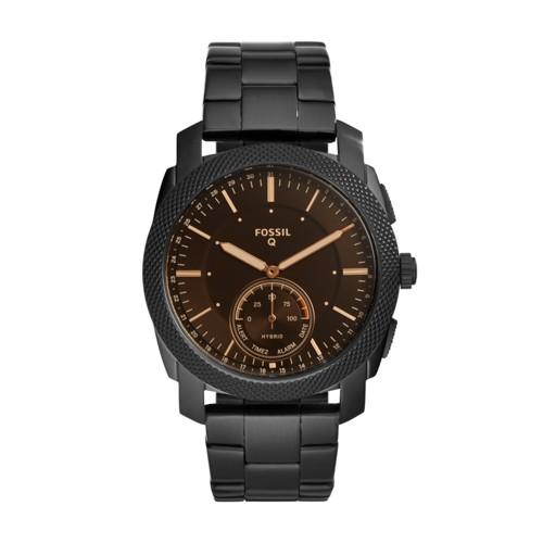Fossil Hybrid Smartwatch - Q Machine Black Stainless Steel  Jewelry - Ftw1165