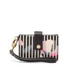 Fossil Mini Tab Wristlet  Wallet Dark Floral- Sl7737992