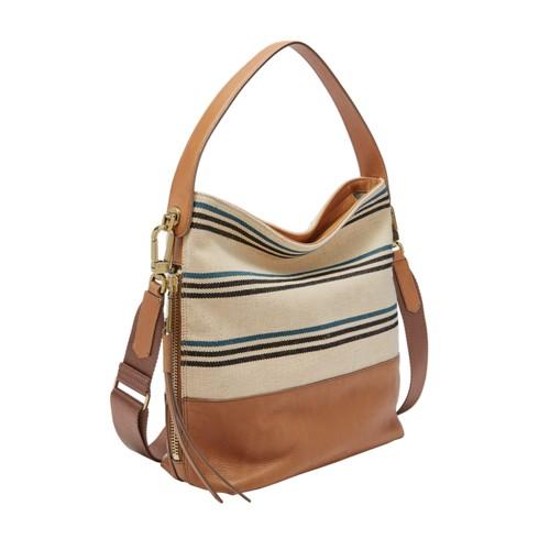 Fossil Maya Small Hobo  Handbags Natural- Zb7623101
