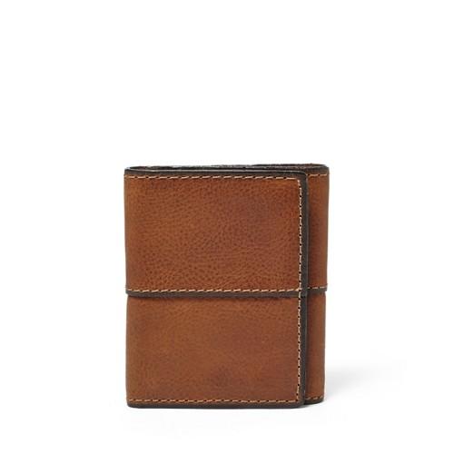 Fossil Ethan Trifold  Wallet Medium Brown- Sml1068210