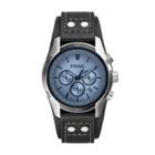 Fossil Coachman Chronograph Black Leather Watch   - Ch2564