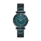 Fossil Carlie Three-hand Teal Green Stainless Steel Watch  Jewelry - Es4427