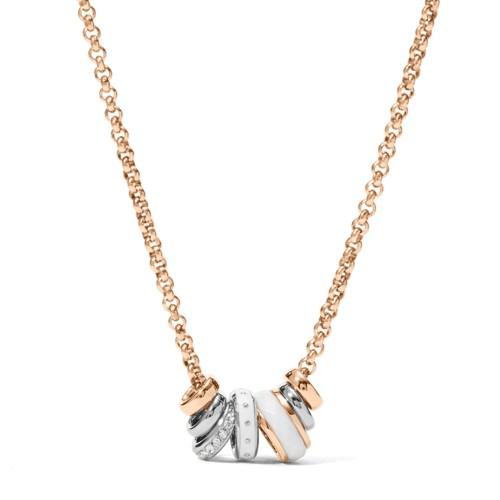 Fossil White Rondel Necklace Jf01122998