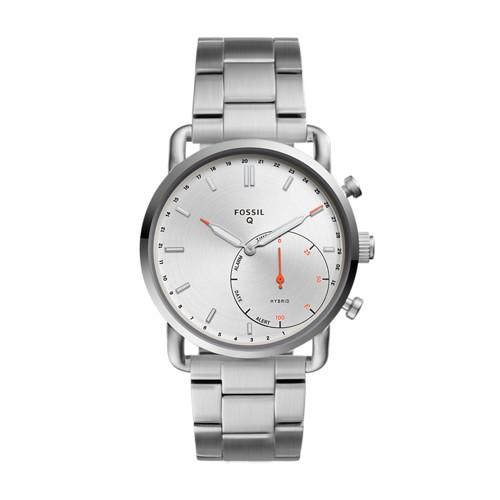Fossil Refurbished Hybrid Smartwatch - Q Commuter Stainless Steel   - Ftw1153j