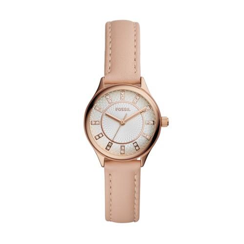 Fossil Modern Sophisticate Three-hand Blush Leather Watch  Jewelry - Bq3481