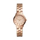 Fossil Modern Sophisticate Three-hand Rose Gold-tone Stainless Steel Watch  Jewelry - Bq1571
