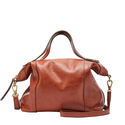 Fossil Sadie Satchel  Handbag Brandy- Shb1846213