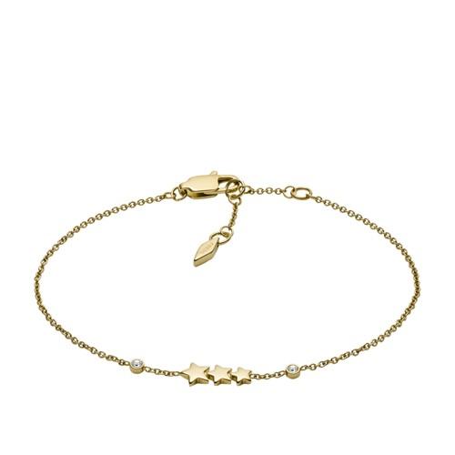 Fossil Shooting Star Gold-tone Stainless Steel Bracelet  Jewelry - Jf03160710