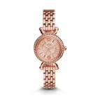 Fossil Georgia Cordell Rose-tone Stainless Steel Watch  Jewelry - Es3894