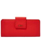 Fossil Madison Slim Clutch Â   Wallet Real Red- Swl1574622