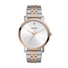 Fossil Lux Luther Three-hand Two-tone Stainless Steel Watch  Jewelry - Bq2417