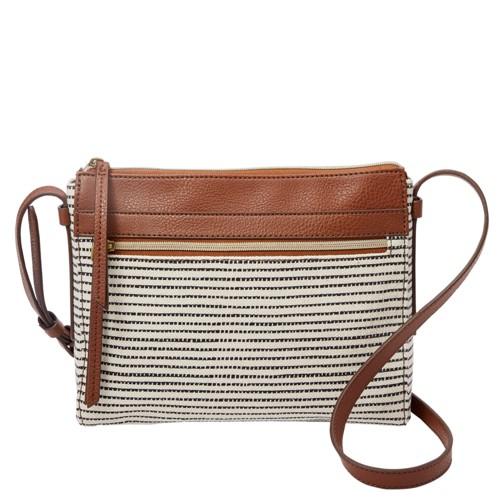 Fossil Felicity Crossbody  Handbags Black Stripe- Shb2082080