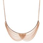 Fossil Multi-chain Rose Gold-tone Brass Necklace  Jewelry - Joa00546791