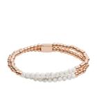 Fossil Marble-inspired Limestone Beaded Bracelet  Jewelry - Joa00557791