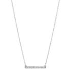 Fossil Bar Silver-tone Brass Necklace  Jewelry - Joa00110040