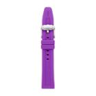 Fossil 18mm Bright Purple Silicone Watch Strap   - S181099
