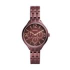 Fossil Suitor Three-hand Wine Stainless Steel Watch  Jewelry - Bq3288