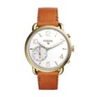 Fossil Hybrid Smartwatch - Q Tailor Brown Leather  Jewelry - Ftw1127