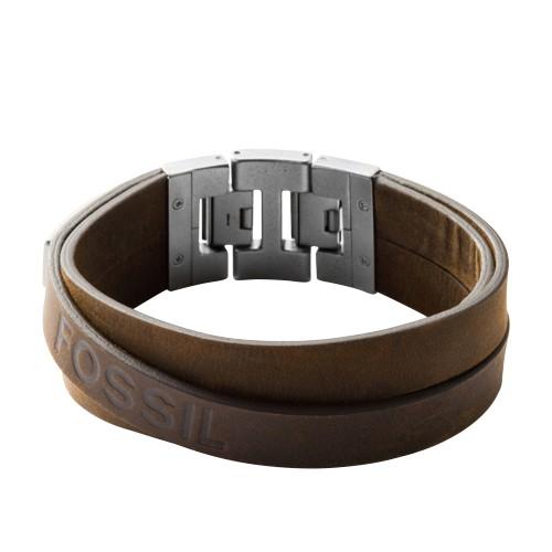 Fossil Wide Multi Wrap Brown  Bracelets - Jf84955040