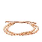 Fossil Rose-gold Tone Beaded Bracelet  Jewelry - Joa00545791