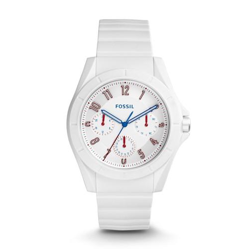 Fossil Poptastic Sport Multifunction White Silicone Strap Fs5223 White