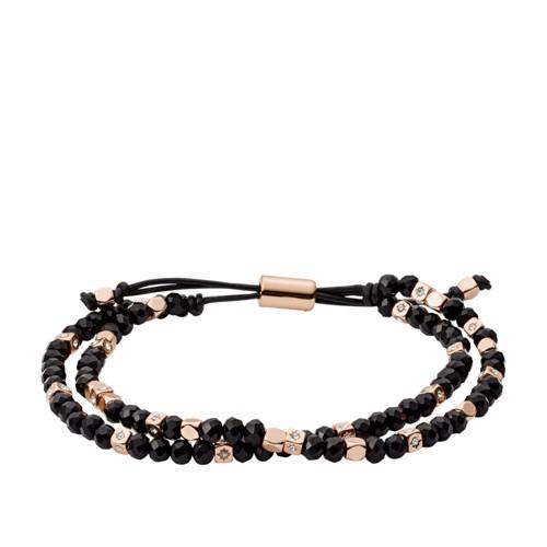 Fossil Black Beaded Bracelet  Jewelry - Joa00544791
