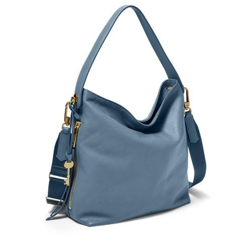 Fossil Maya Small Hobo  Handbag Faded Indigo- Zb7285491