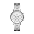 Fossil Sylvia Multifunction Stainless Steel Watch  Jewelry - Es4435